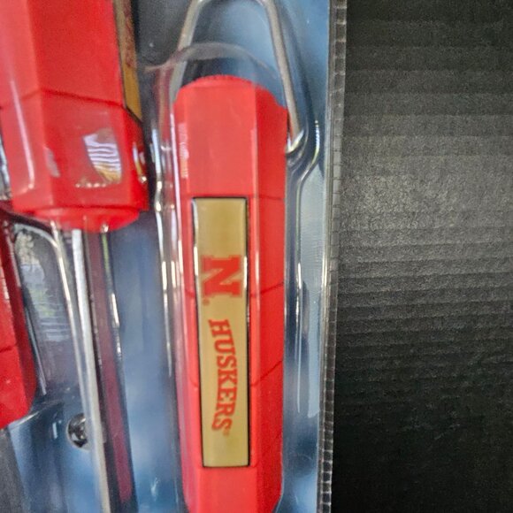 Nebraska Husker Stainless Steel 4 Piece Barbecue Tool Set New - Picture 8 of 10